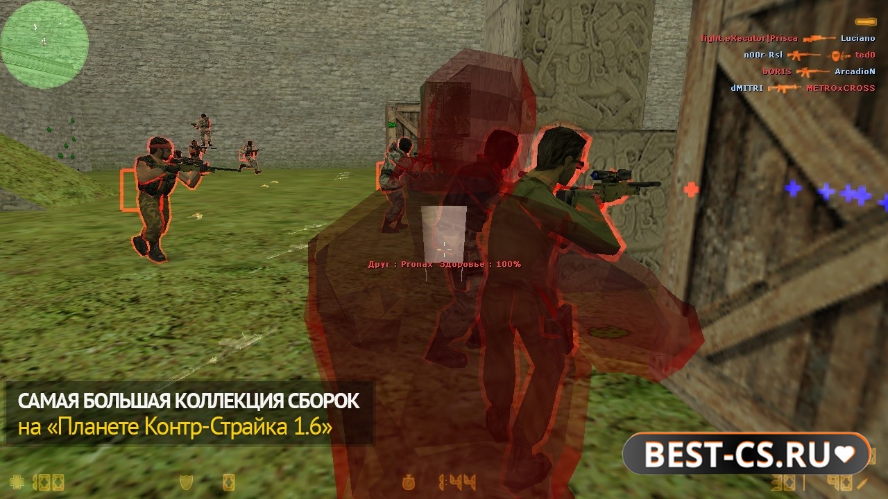 Скриншот 1 CS 1.6 со старыми читами